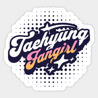 BTS Kim Taehyung V typography text army fangirl | Morcaworks Sticker